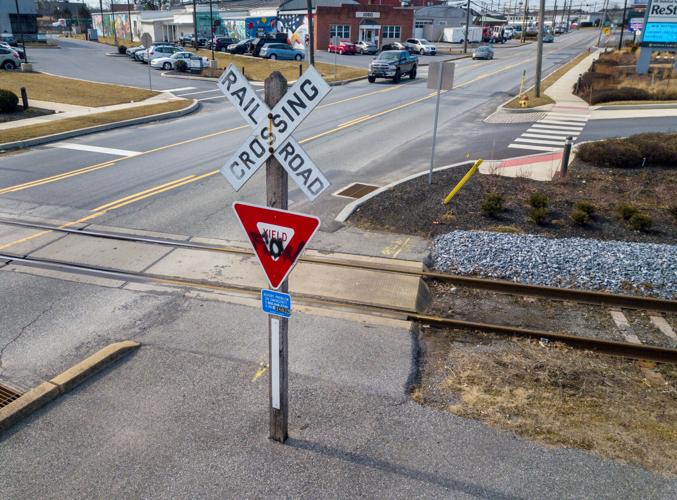 Manheim PIke railroad crossing